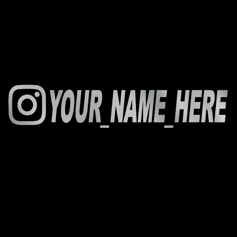 Adesivo per auto nome utente personalizzato personalizzato Instagram decalcomanie in vinile moto per Instagram personalizzazione di FACEBOOK ha bisogno di note