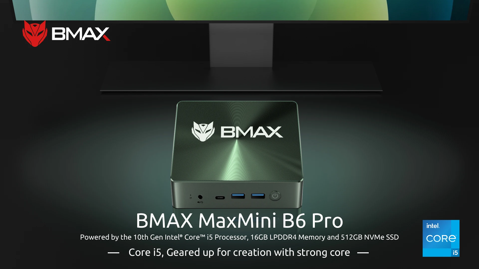 Bmax B6 Pro/Power Mini Pc Intel Core I5-1030Ng7/I7-1060Ng7 16Gb Ram 512Gb 1Tb Ssd Wifi Bluetooth 4K Windows 11 Mini Pc