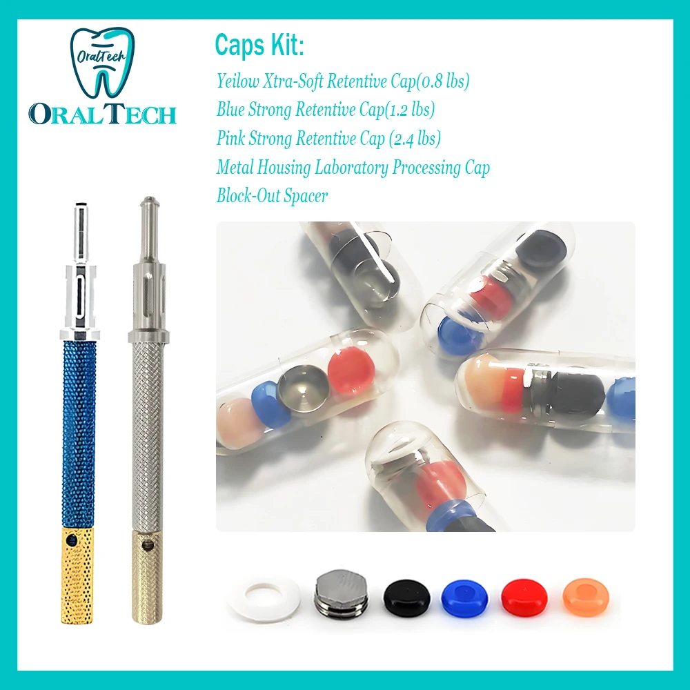 Locator Core Tool Dental Implant Retention Abutment Caps Removable Insertion Universal Overdenture Attachment Kit Replacement