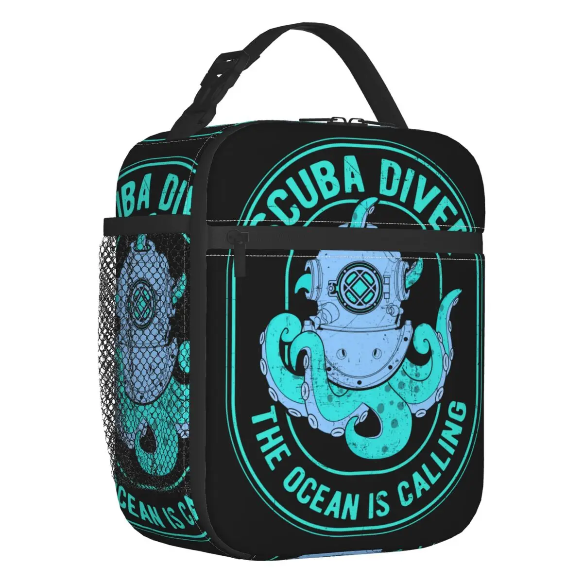 

Custom Scuba Diver Lunch Bag Men Women Cooler Thermal Insulated Lunch Box for Adult Office