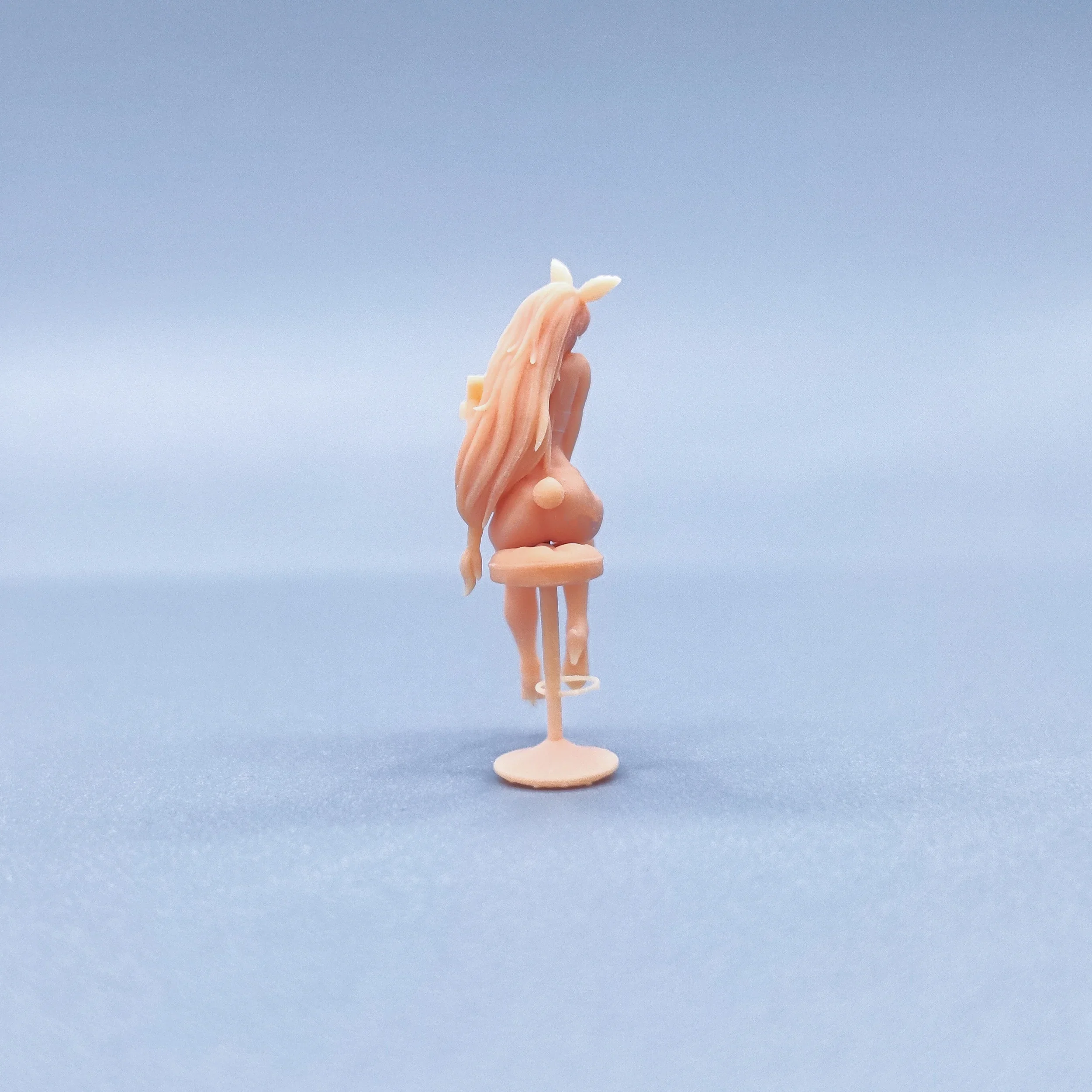 1/64 1/50 1/43 تماثيل مقياس نموذج الراتنج بار تيفا أرنب فتاة غير ملونة المنمنمات ديوراما رسمت باليد V732 V733 #2