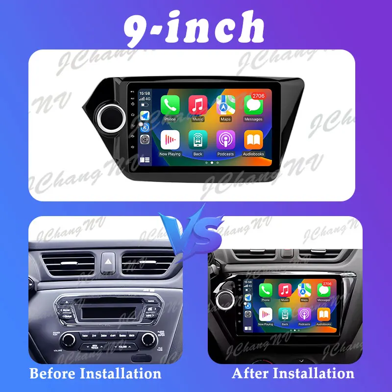 نظام ملاحة GPS لكيا ريو 3 2011 - 2016 راديو السيارة سبليت شاشة مشغل وسائط متعددة فيديو Carplay Auto DSP ستيريو WIFI No 2 din BT #6