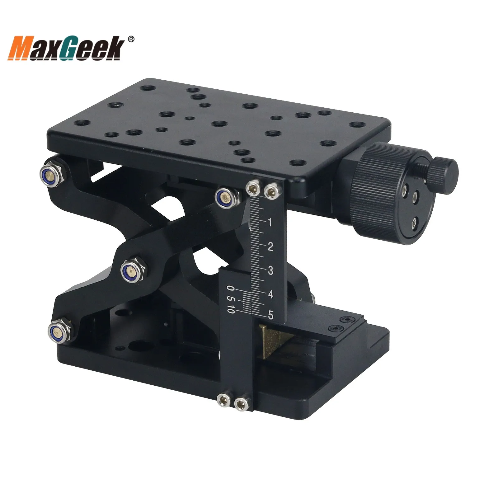 

Maxgeek HYHTZ120 4.7 x 3.1" Z Axis Laboratory Jack Precision Lab Jack Laboratory Scissor Jack with Scale