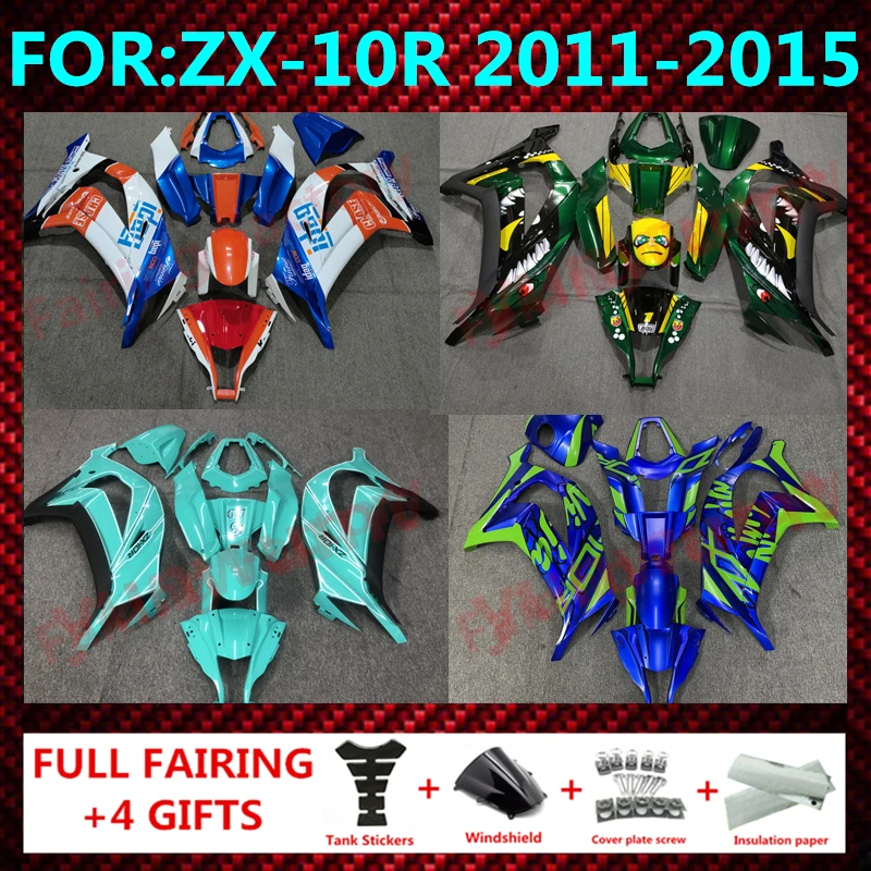 

New ABS Whole Motorcycle Fairings Kit fit for ZX-10R ZX10R zx 10r 2011 2012 2013 2014 2015 Bodywork full fairing kits set zxmt
