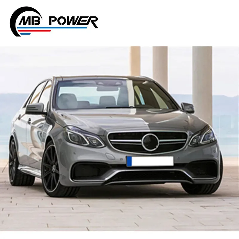 

E-CLASS W212 E63 a Style Old to New Body Kit 14~16y PPand Iron Material Bonnet Bumper Side Skirts Fender Headlights Rear Lights