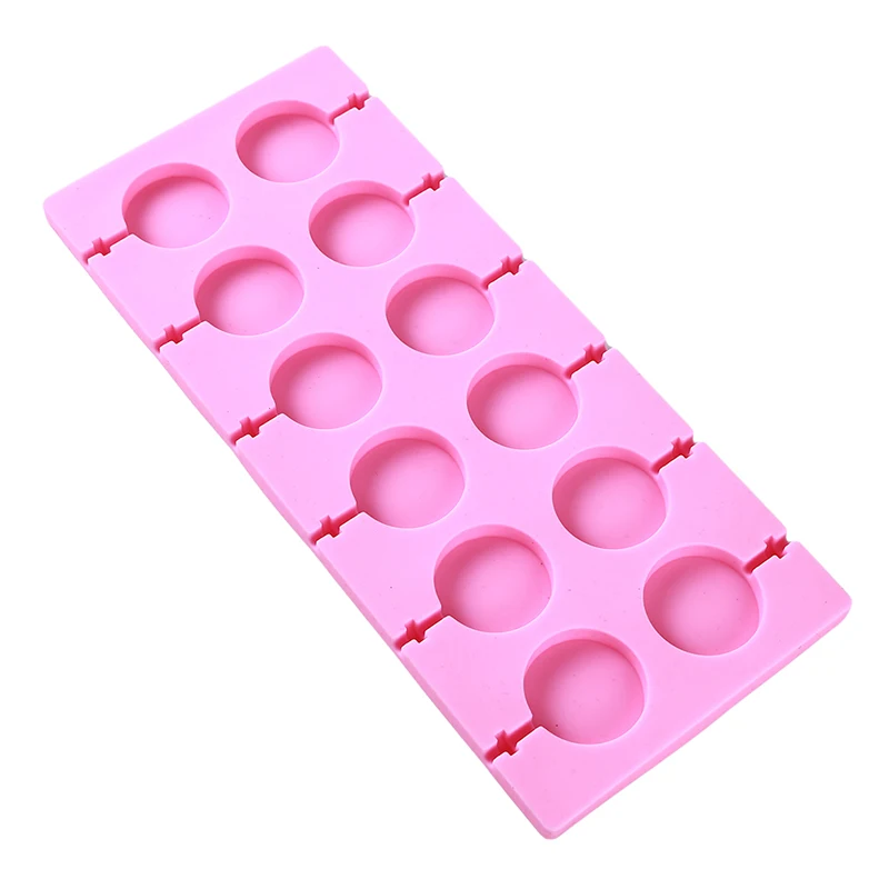 Moule en silicone fleur et sucette ronde mignonne, moule har ant bricolage, ustensiles de cuisson au fudge au chocolat, moule à gâteau, accessoires de cuisine