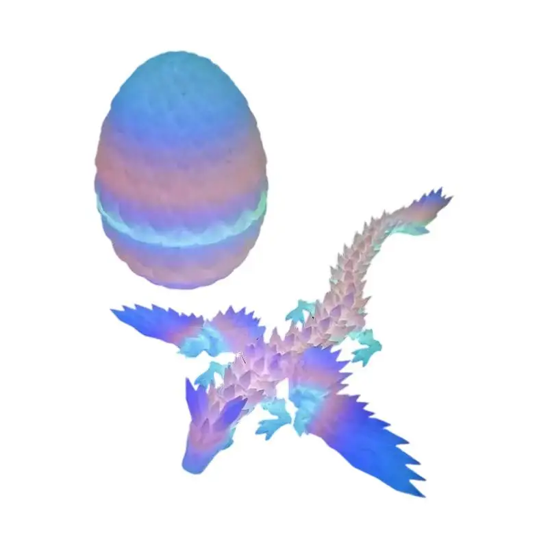 Dragon Egg 3D Printed Dragon Ornaments For Kids Articulated Action Surprise Creative Stress Relief Toy For Easter Stuffers