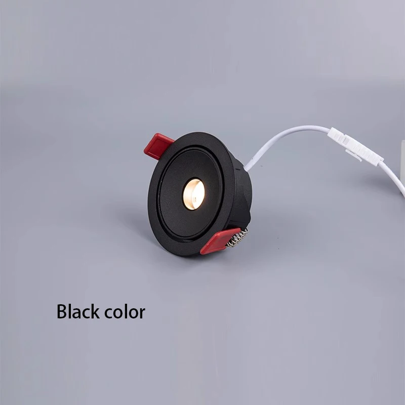 Led Spotlights Recessed Small Spot Light Beam Angle 3 8 15 Degree Ceiling Lamp Ultra-thin Adjustable Angle Atmosphere Foco 75mm