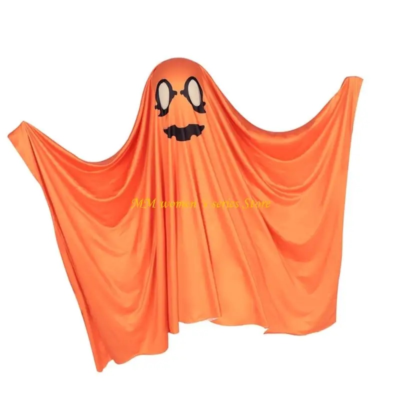 Q39C Size Fit Halloween Ghostly Costume Easy Dressing up For Event