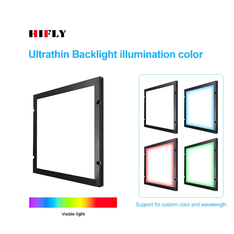 HIFLY 200*200 Ultrathin Diffuse Flat Back Light Illuminator Led Lights For Automated Inspection