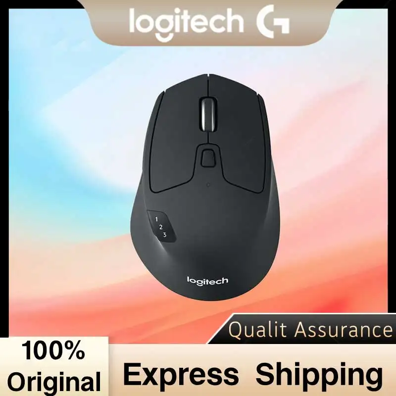 Logitech M720 Triathlon Multi-Device Wireless Mouse, Bluetooth, USB Unifying Receiver, 1000 DPI, 6 Programmable Buttons