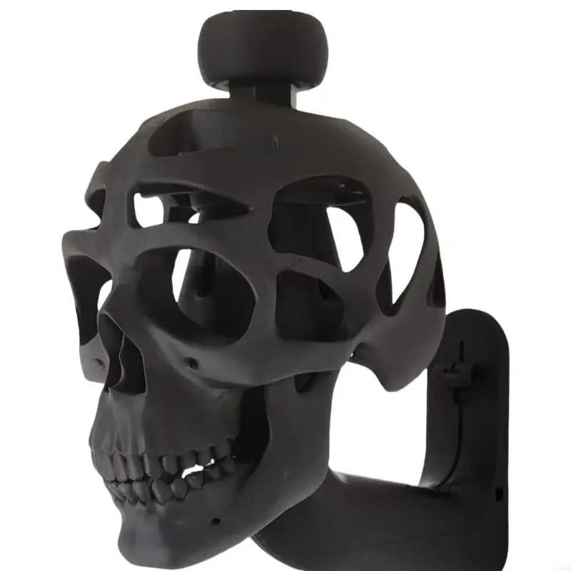 

547C Skull Hanger Motorbike Helmets Holder Halloween Indoor Decoration Universal Helmets Display Rack Skull Helmets Stand
