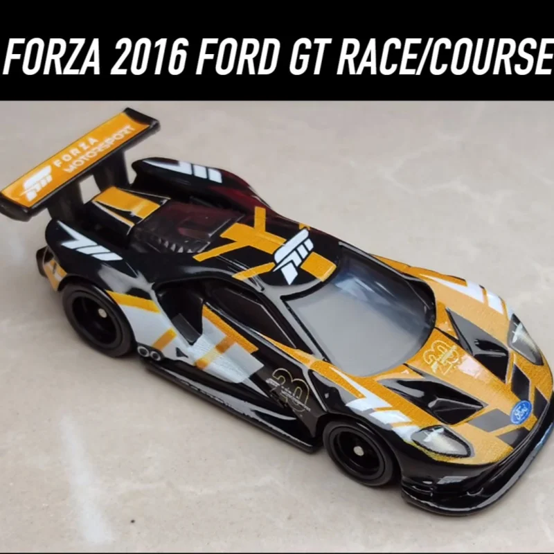 

Коллекционная модель Hot Wheels Original Premium Pop Culture 2016 Ford GT Race Car Forza Motorsport 20th 1/64 с резиновыми шинами, для мальчиков