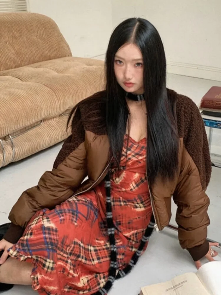 2026 new short cotton jacket women's, Korean Edition small cotton-padded jackets for women short style slim autumn winter coat
