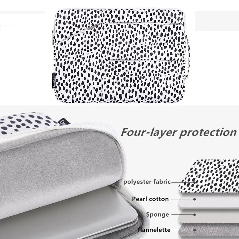 Moda Laptop Bag 11 12 13 14 15.6 Polegada Leopard Lady Man Sleeve Case Para Macbook Air Pro PC Notebook para MateBook HP Dell Bags