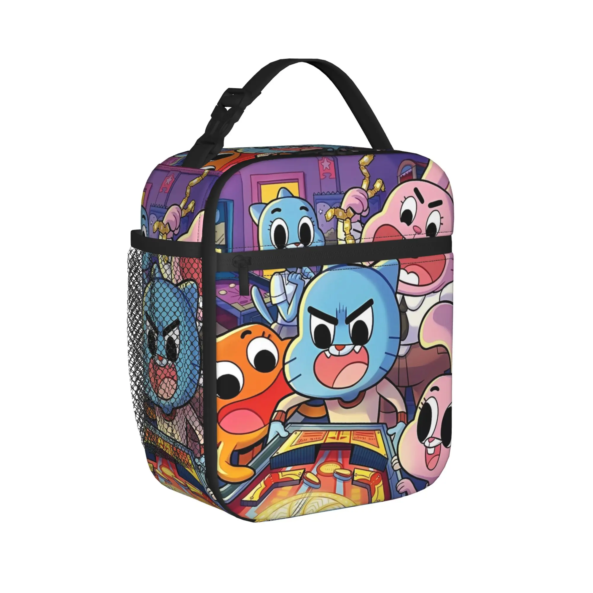 Video Game Gumballs Insulated Lunch Bag Large  Meal Container Thermal Bag Tote Lunch Box Office  Picnic Men Women