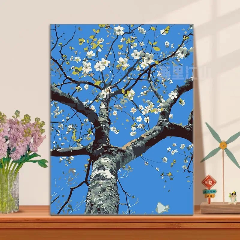 

H-0006 Serene Floral Oil Painting