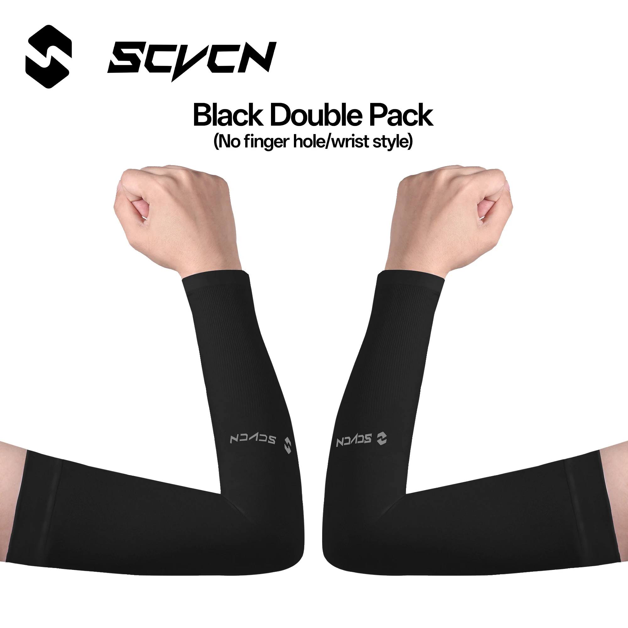 SCVCN UPF50+ Unisex Lightweight and Breathable Ice Sleeves Quick-Drying and Reusable Suitable for Cycling Straight-Cut Style