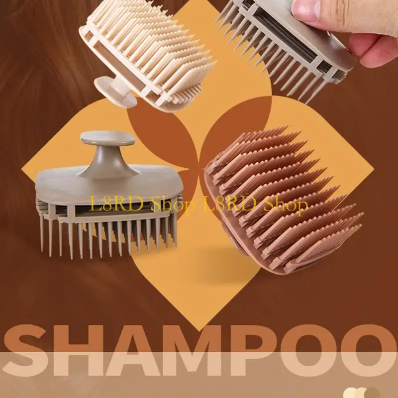 L8RD Soft Bristles Shampoo Brush Gentle Scalp Exfoliation For Scalp Cleansing And Detangling Suitable For Women and Men