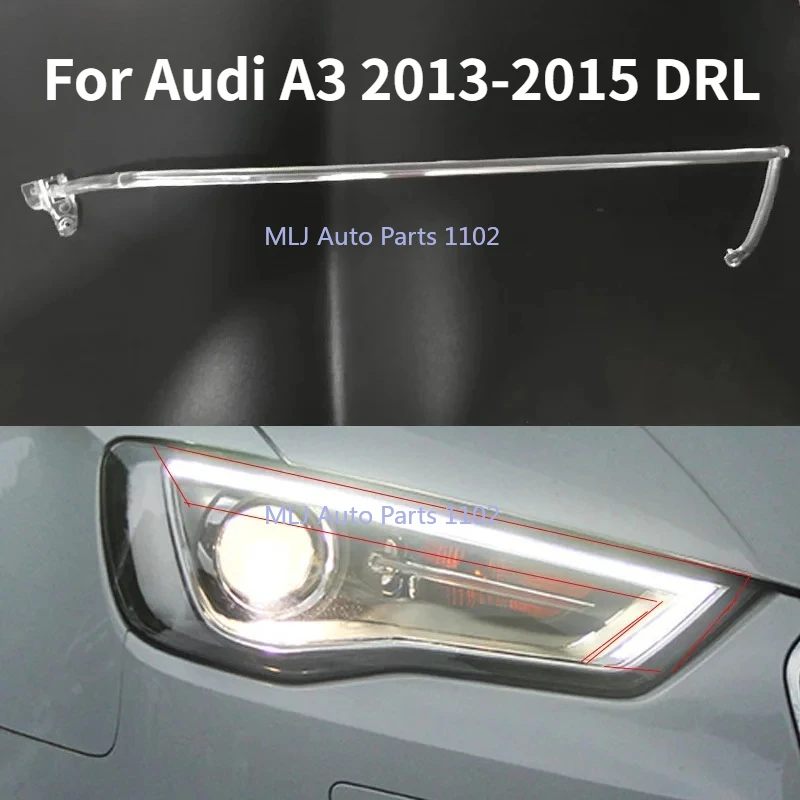 

Для Audi A3 2013-2015 DRL фара направляющая бар дневные ходовые огни трубка автомобильные дневные ходовые огни бар