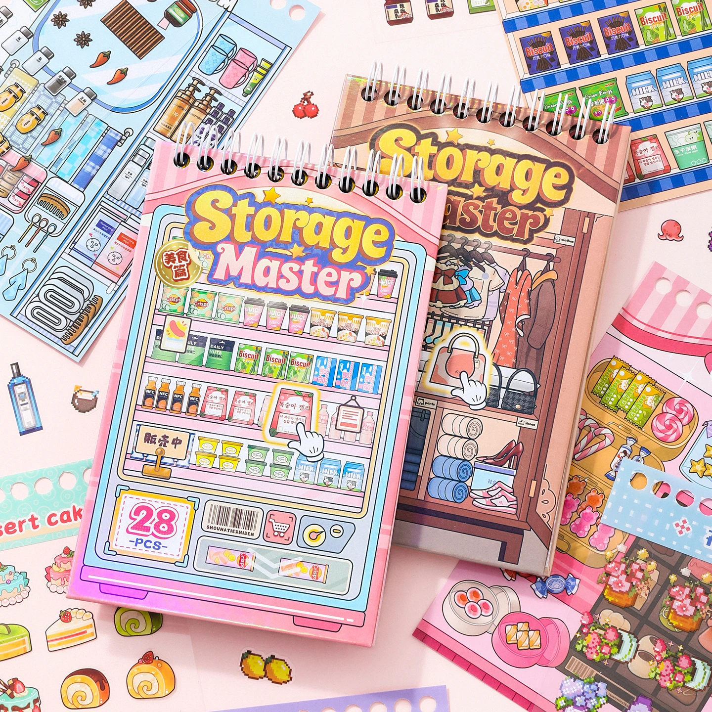 Food Storage Journal - Set di Adesivi 3D Paesaggistici Card