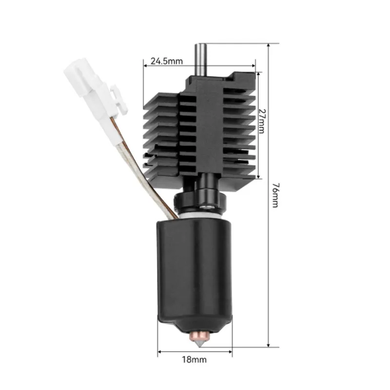 3D Printer Accessories, Creative K2 Plus Ceramic Hot End Kit Integrated Bimetal Hardened Steel Nozzle High Flow