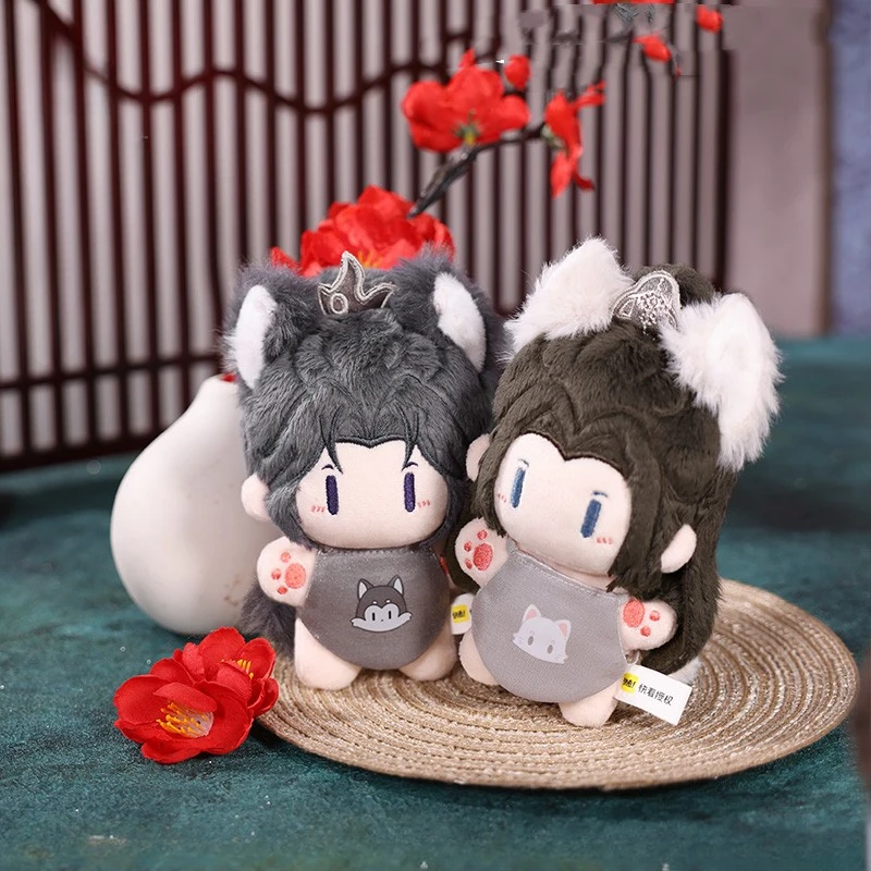 10cm Anime Figure Shizun Chu Wanning Mo Ran Plush Pendant Dolls Mini Decor Soft Stuffed The Husky And His White Cat Plush Toys