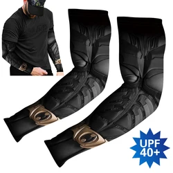 2Pcs/Pair Sports Cycling Arm Sleeves Anti-UV Sun Protection UPF Arm Cover Compression Running Basketball Football Fishing Sleeve