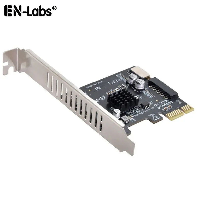 PCIe USB 3.2 5Gbps 20Pin Motherboard Header Type-E A-Key for USB-C,USB 3.0 20-Pin Connector Expansion Card for Front Panel