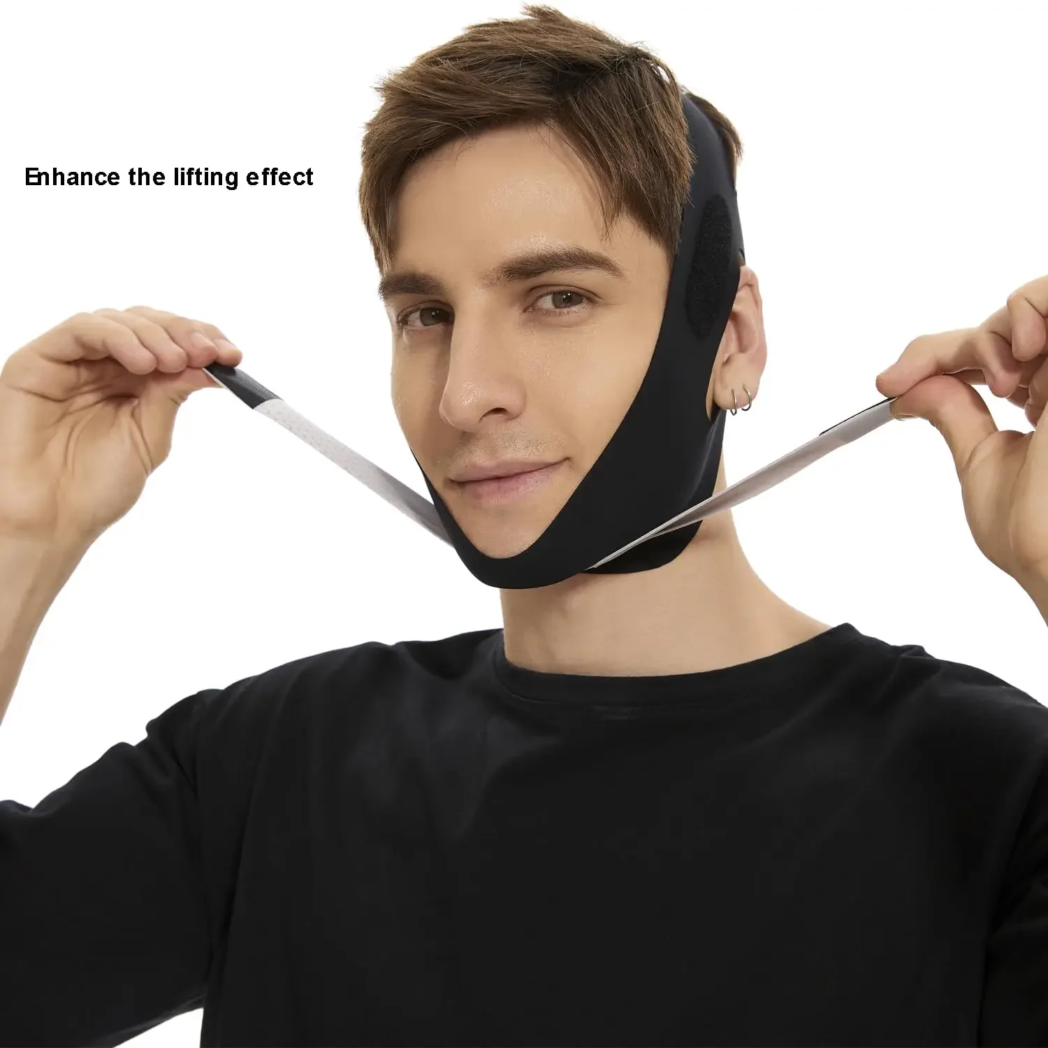 V Shaped Face Mask Chin strap for sleeping and Sagging Chin Strap for Men