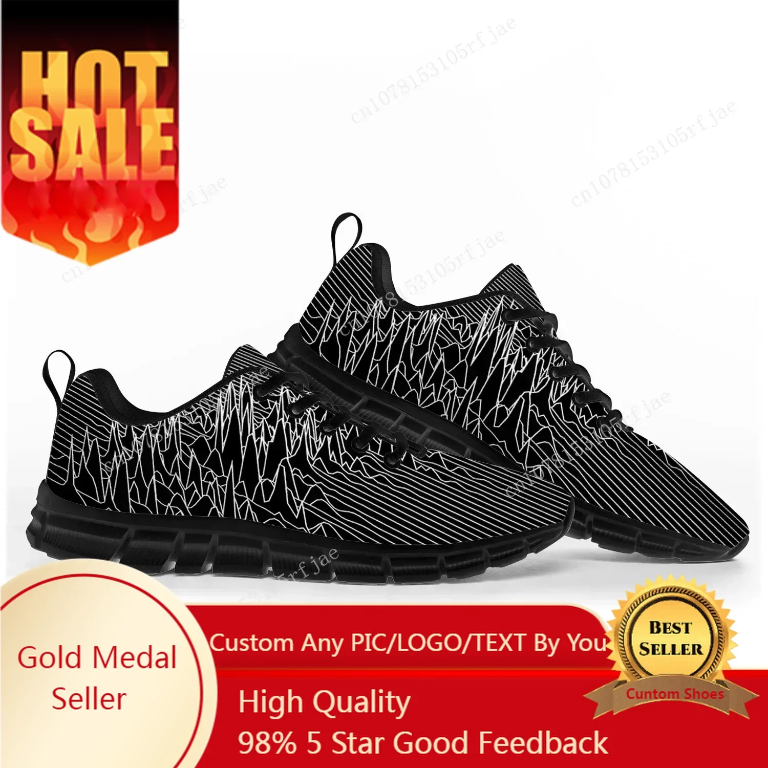 

Joy Division Rock Band Sports Shoes Mens Womens Teenager Sneakers Casual Custom Couple Shoes Black