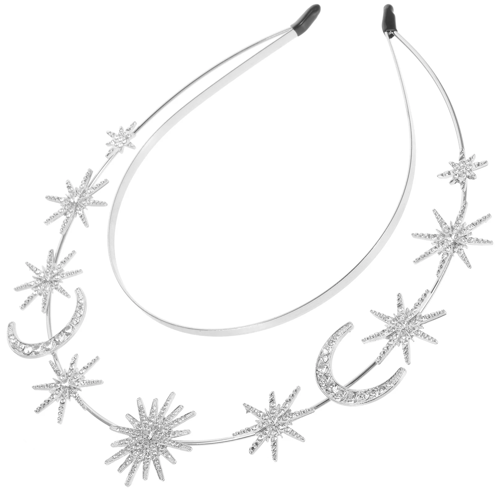 

Star Moon Headpiece For Women Crown Hair Accessories Bridal Wedding Tiara Headband Party Decor