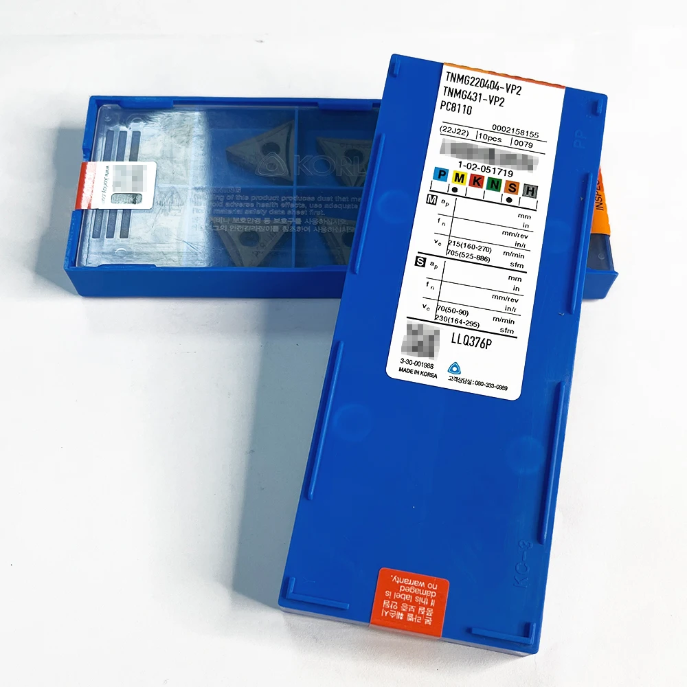 HUAZHICHUN 10 個オリジナル Tnmg220404-vp2 PC8110 / TNMG 220404-MP NC5330 CNC 超硬インサート S