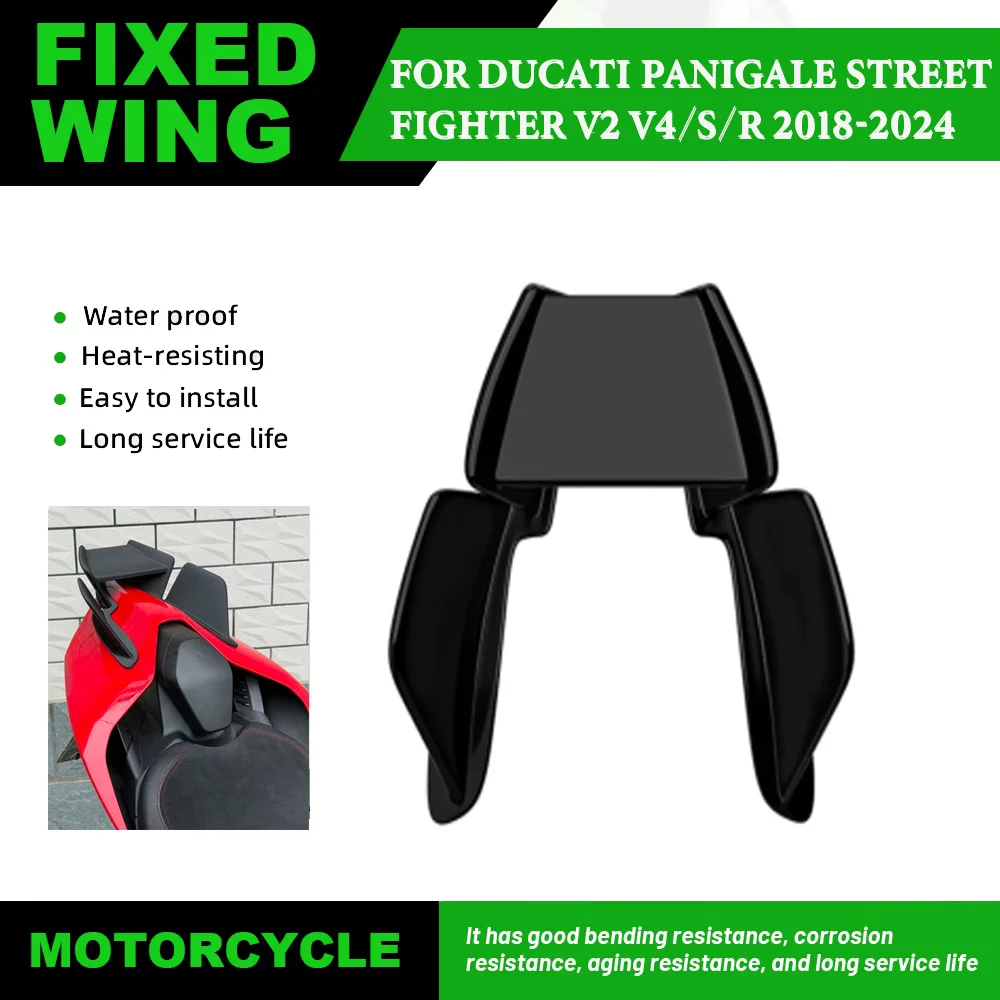 

For DUCATI PANIGALE Street Fighter V2 V4 V4S V4R 2018-2024 Aerodynamic Motorcycle Rear Fairing Side Winglet Rear Wing Spoiler