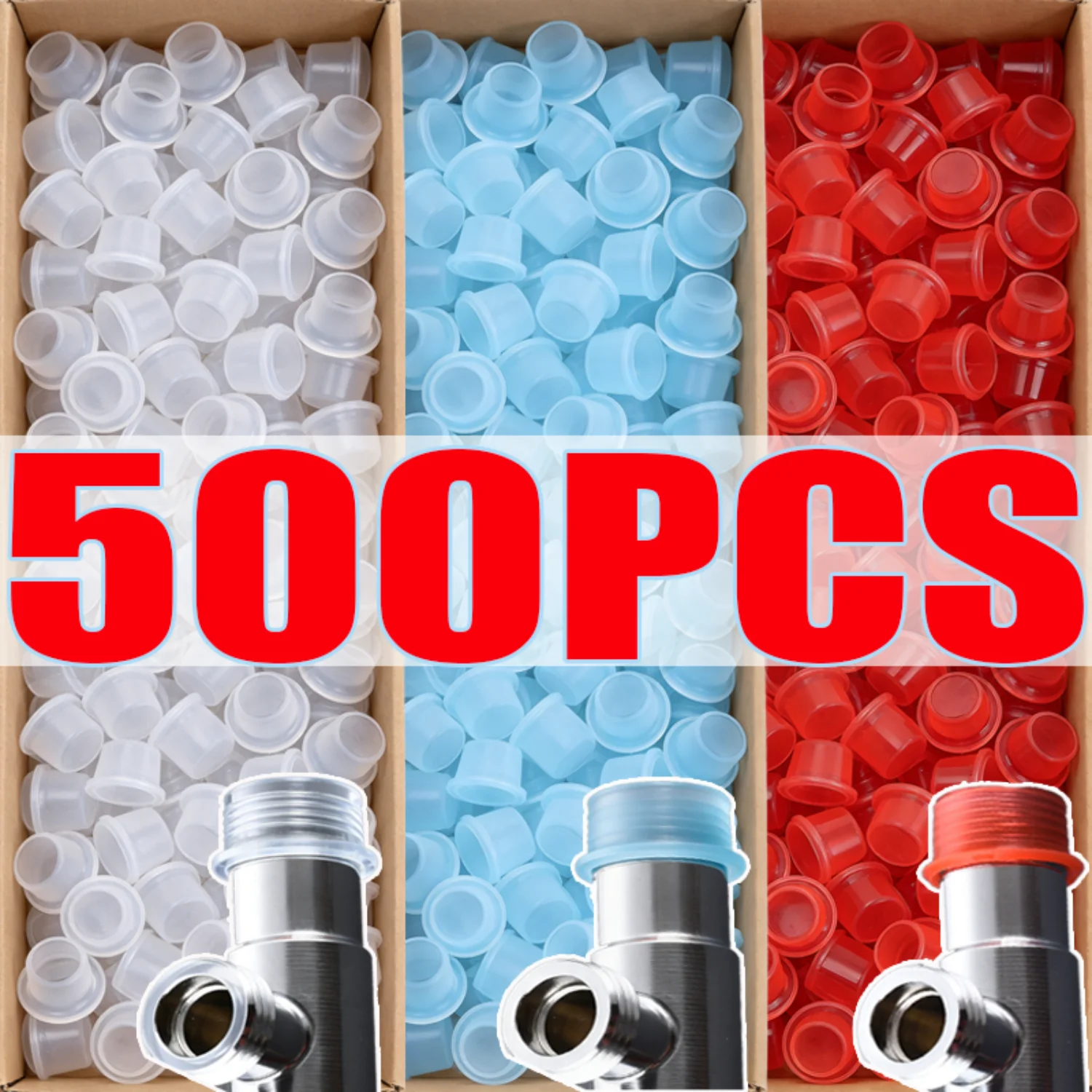 10-500PC Faucet Leak-proof Sealing Gasket Valve Threaded Pipe Hose Silicone Washer Seal O Ring for Plumbing Plug Prevent Leakage