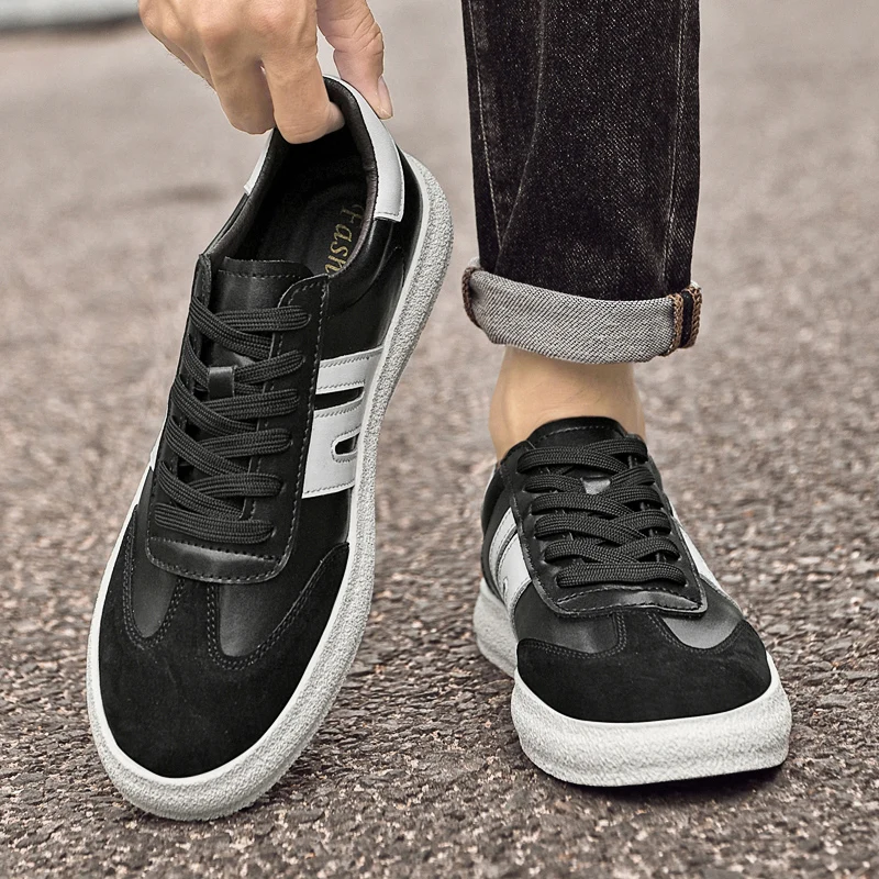 

Spring 2025 Men's White Sneakers - Couple Style, Trendy & Versatile, Lightweight Breathable & Height-Increasing