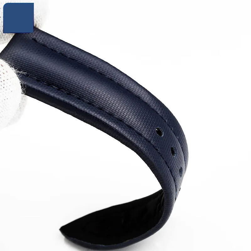 23mm Watchband Special for Blancpain Fifty Fathoms 5000 5015 Strap Butterfly buckle wristband  Canvas Leather Bottom Watch strap