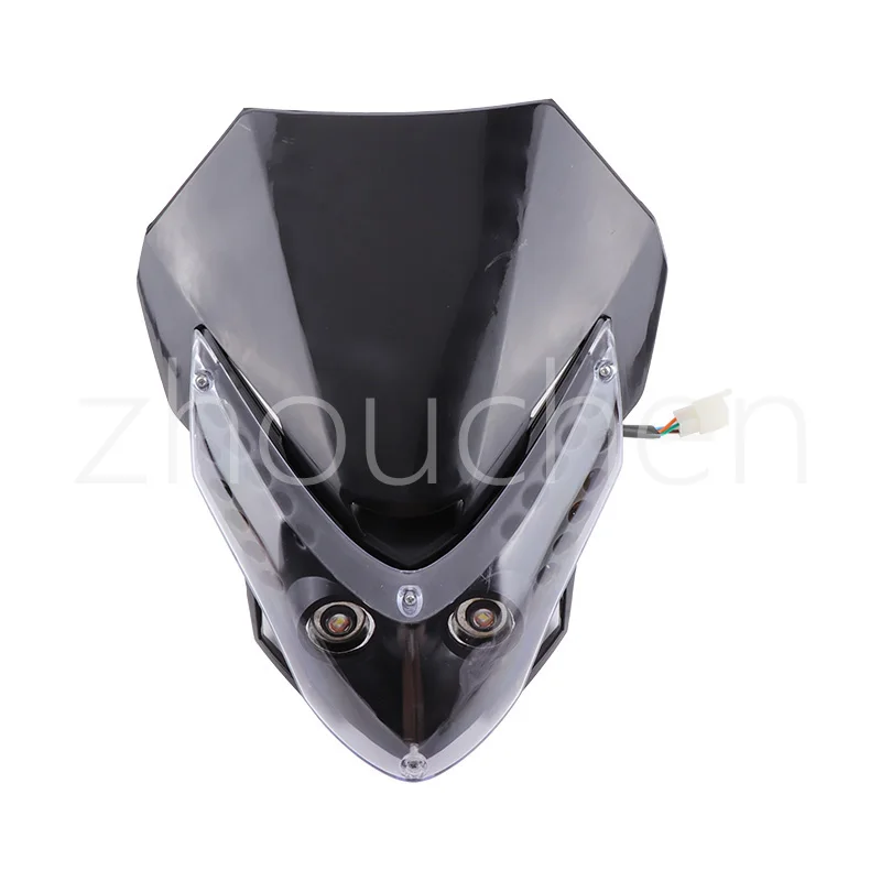 

Motorcycle LED ghost face headlight lampshade off-road vehicle motorcycle ghost face headlight lampshade modified accessories