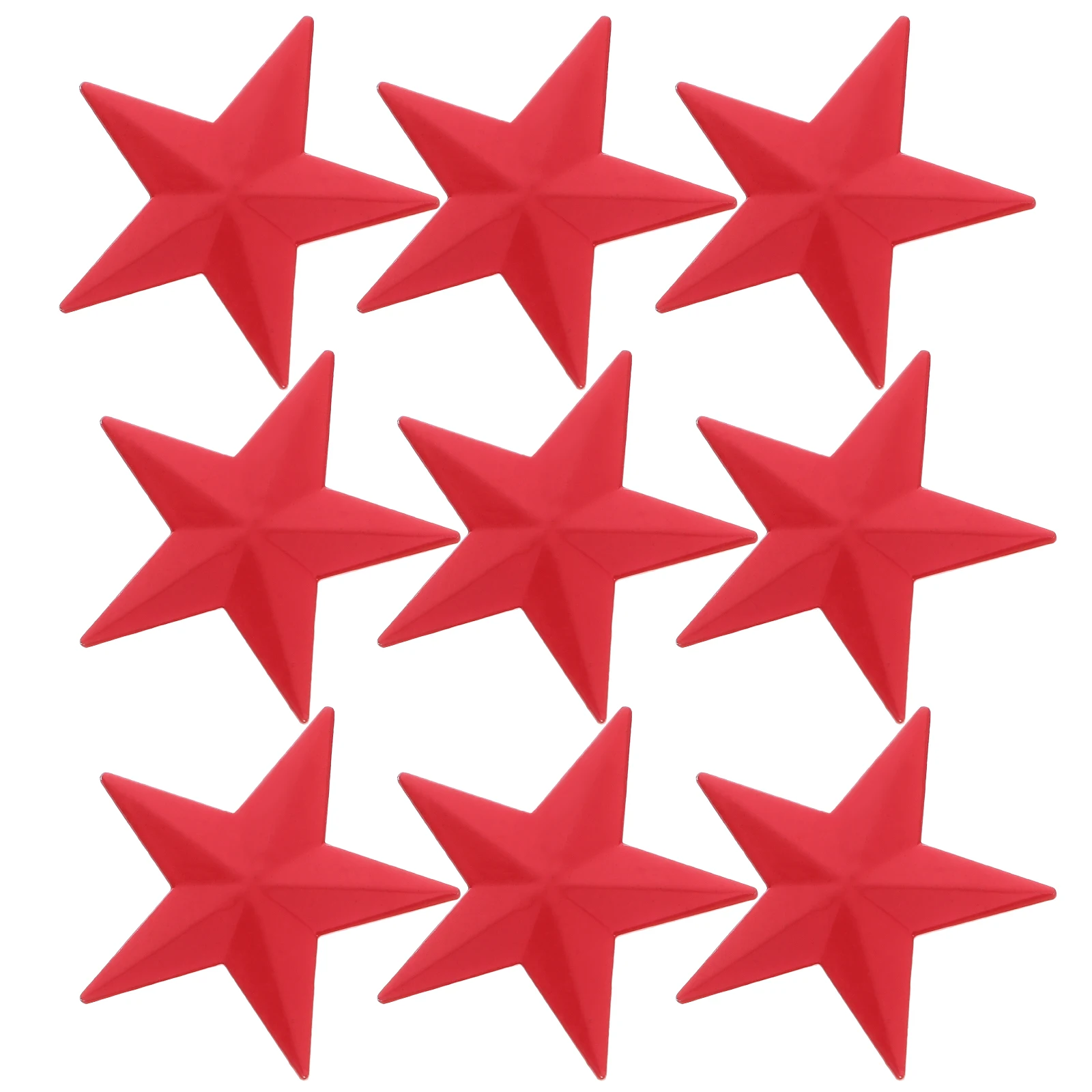 

10 Pcs Five-pointed Badge Brooch Lapel Pin Hat Pin Aluminum DIY Project Accessories Jewelry Parts