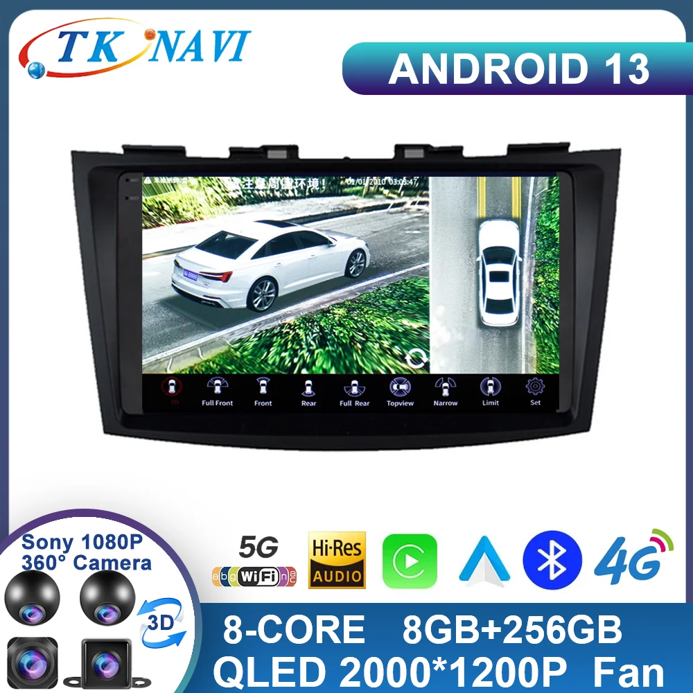 

Android 13 For Suzuki Swift 4 2011-2015 2din Carplay UIS7862 Car Radio Multimedia Player GPS Navi BT Stereo RDS DSP WIFI 4G QLED