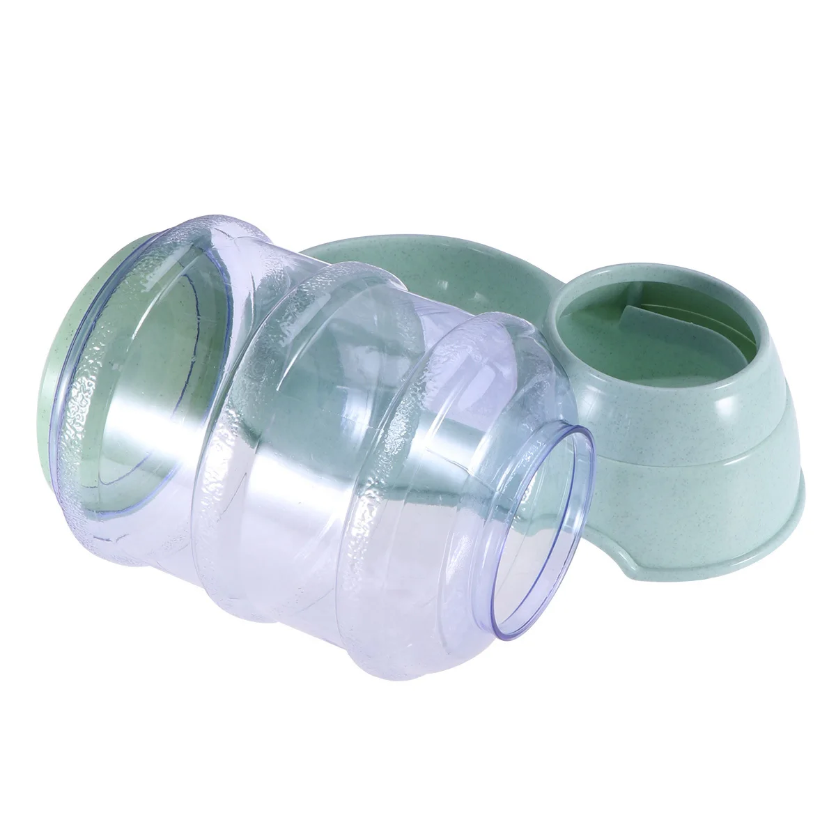 

3.8L Automatic Food Drink Dispenser Dog Cat Feeder Water Bowl Dish Detachable 3.8L Green Pet Drinking Fountain Dog Cat Feeder