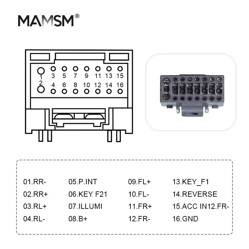 MAMSM  FOR Ford Mustang 2018 Android car wiring harness Canbus accessory set