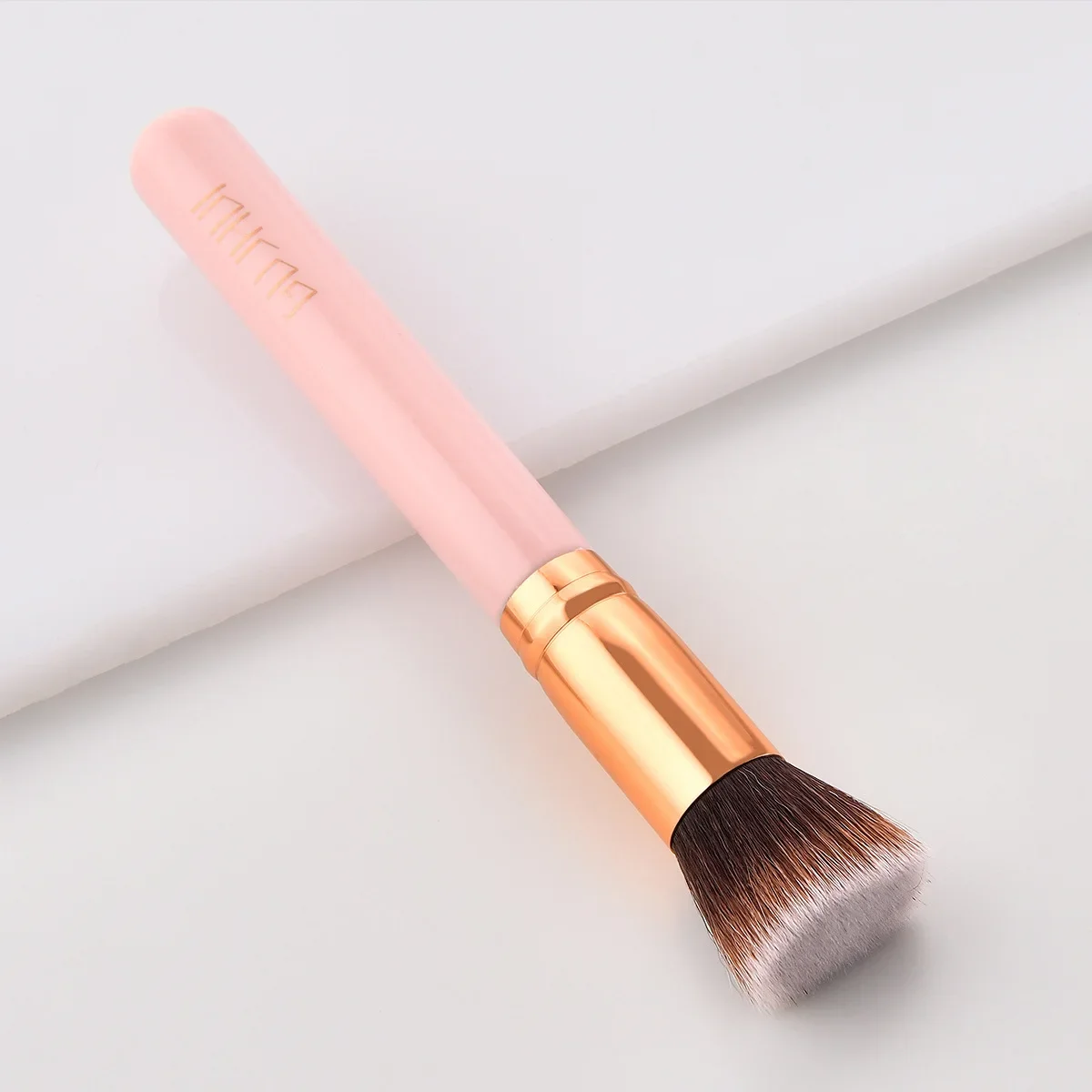 Pink Professional Makeup Brush Natural Goat Wooden Handle Hair Brushes Foundation Powder Contour Eye Shadow Face Make Up Brushes