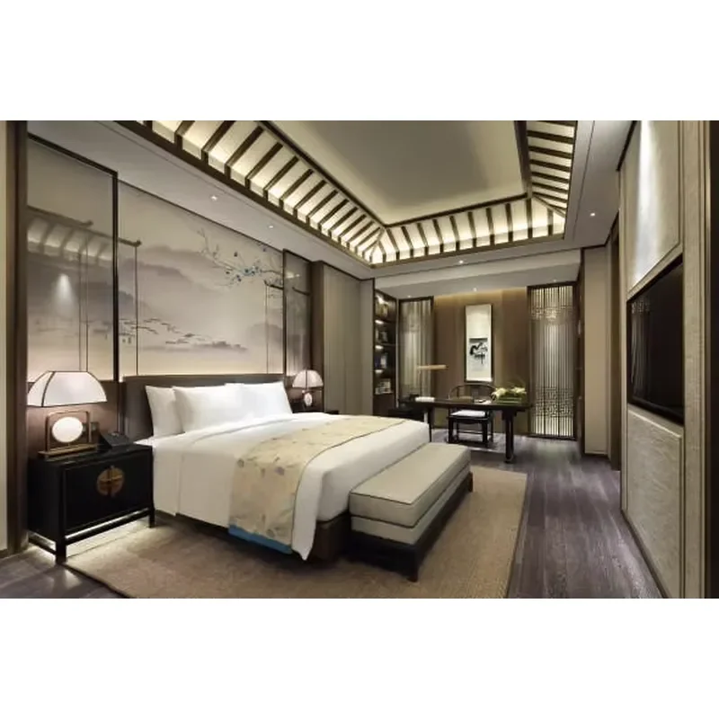 Custom Resort Hotel Bedroom Furniture Set Guest Room Furniture