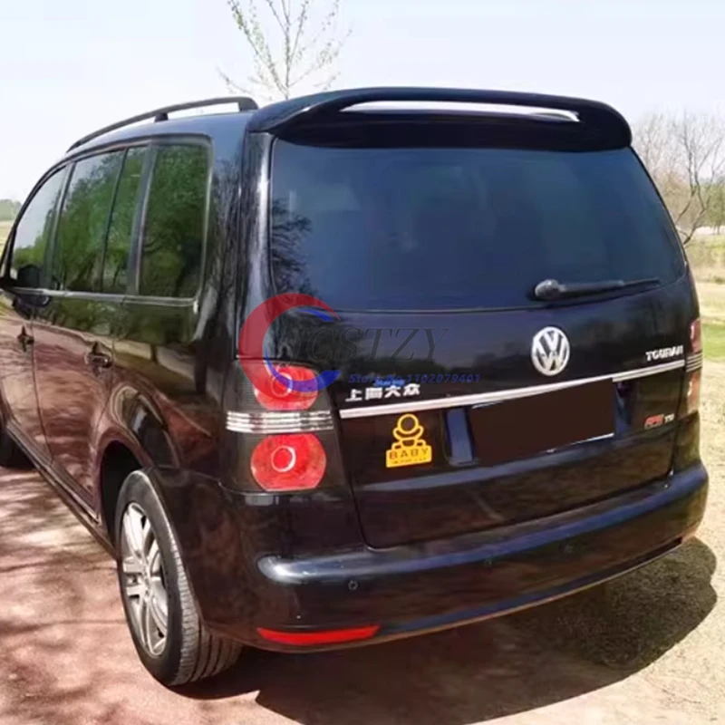 Para VW Touran Spoiler Material ABS de alta calidad alerón trasero de coche Primer Color alerón trasero para Volkswagen Touran Spoiler 2008-2013