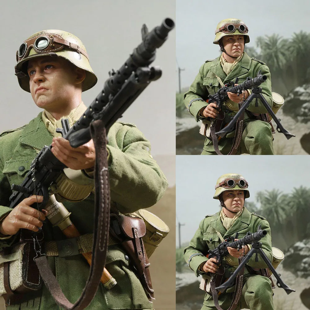 

World War Ii Military War Theme Series Did D80158 1/6 Soldier Bias North African Defense Forces Gunner 12" Action Figure Model