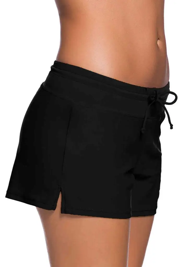 Angelsin Black Ladies Sea Shorts