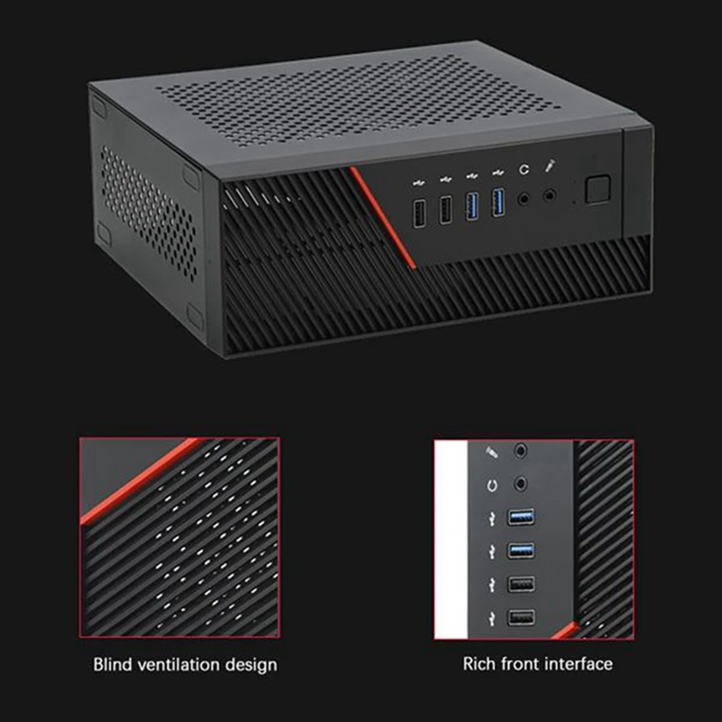 A09P 4.2L Mini Itx Case Htpc Chassis Game Computer Can Stand Or Lie Down For Small 1U Power Supply