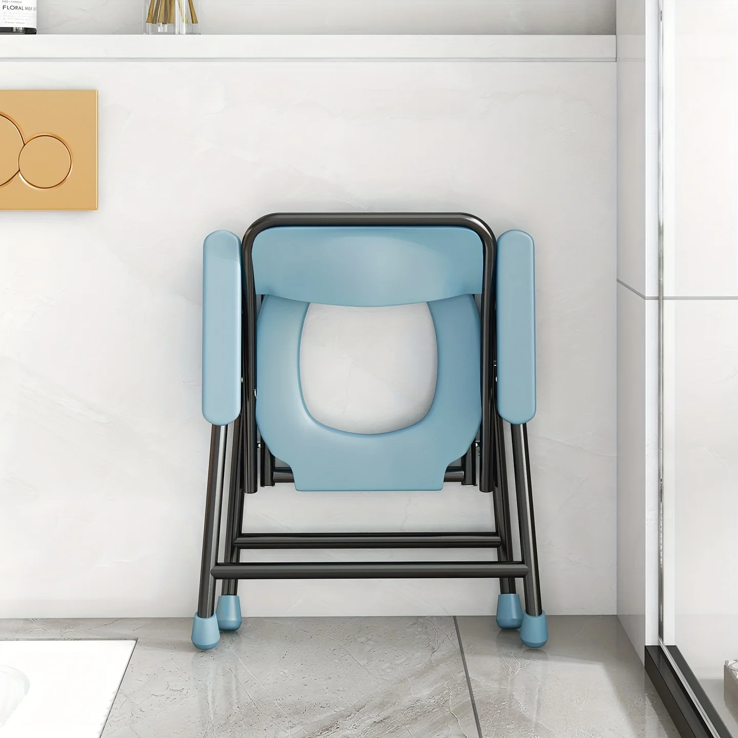 كرسي مرحاض قابل للطي من الفولاذ الكربوني، مقاوم للصدأ وسهل التنظيف، مناسب للحمام والمراحيض المؤقتة الخارجية، كرسي مرحاض قابل للتعديل من الفولاذ الكربوني، مقاوم للصدأ وسهل التنظيف، مناسب للاستخدام المؤقت في الحمام والخارج