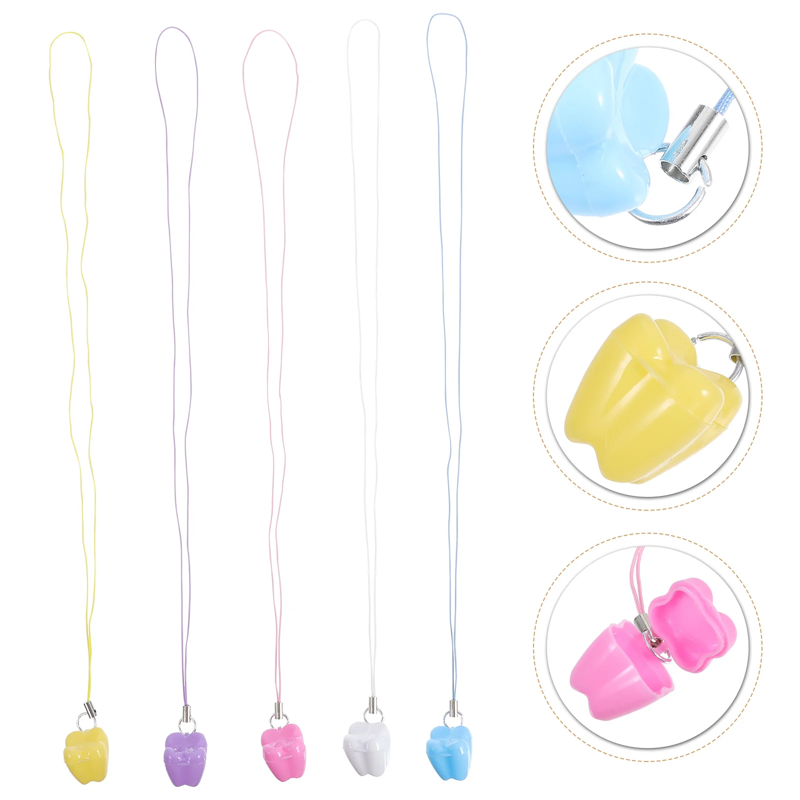 

50Pcs Baby Tooth Box Plastic Durable Baby First Tooth Holder Storage Case for Keepsake Memory Lovely Storage Box